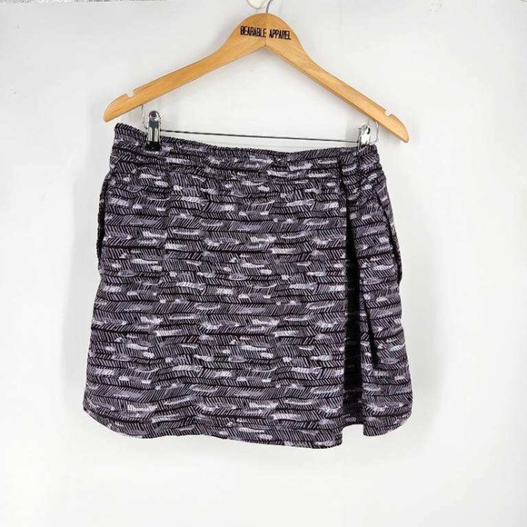 3 for $15 The North Face Tech Sheltay Wrap Skort Herringbone Lined Skirt - Picture 3 of 7